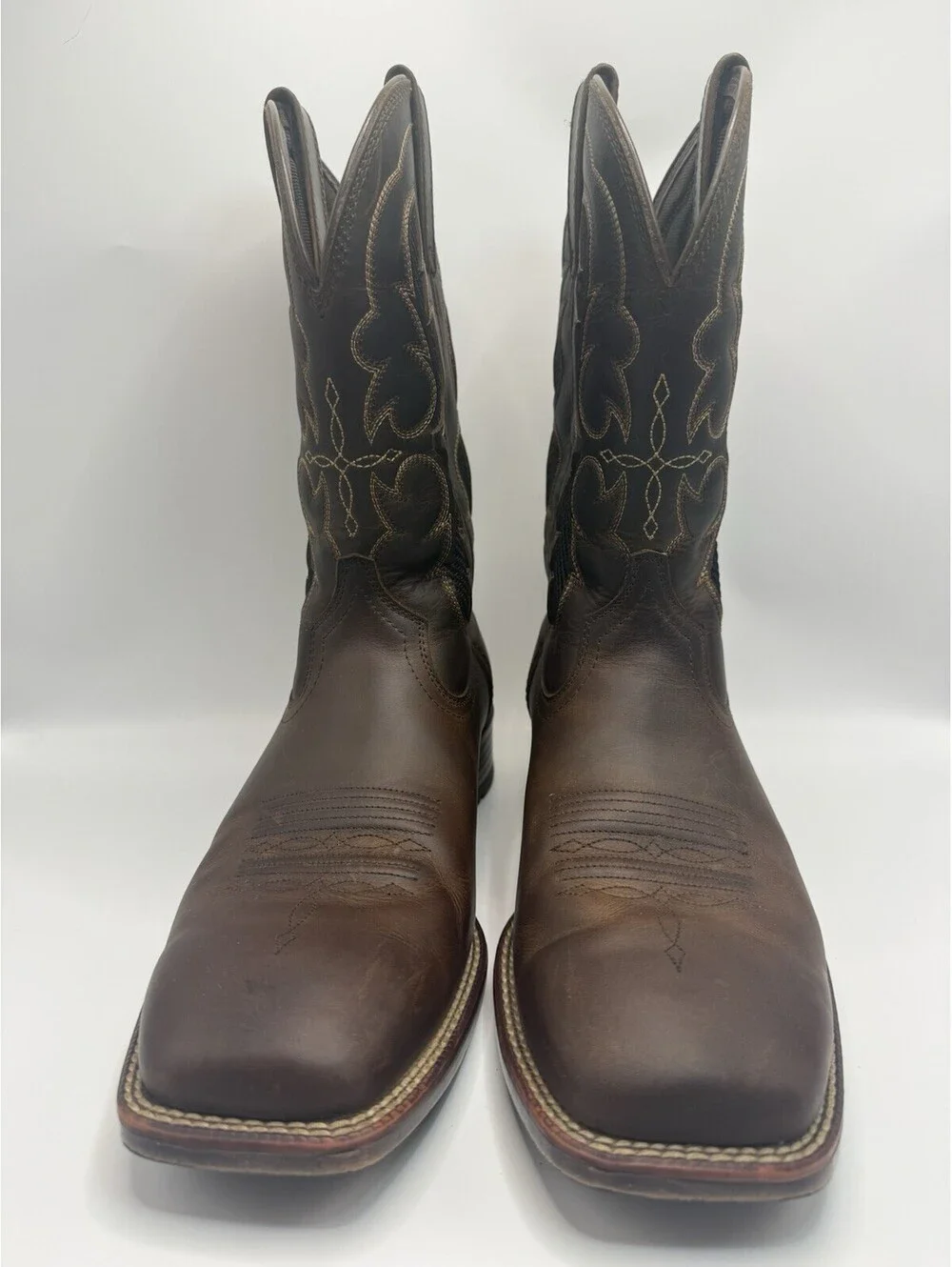 Ariat Mens Dash VentTek Brown Square Toe Ultra Western Boots Sz 10 EE